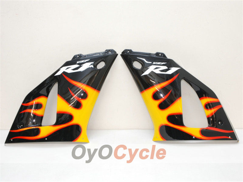 Kit de carenado por inyección para YZF-R1 00-01 - Amarillo, Negro - Llama #OYO87900766