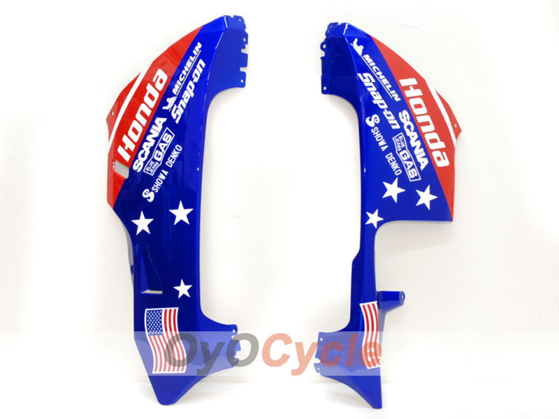 Kit de carenado por inyección para CBR600RR 03-04 - Rojo, Azul - Castrol #OYO87900222 Imagen secundaria del producto