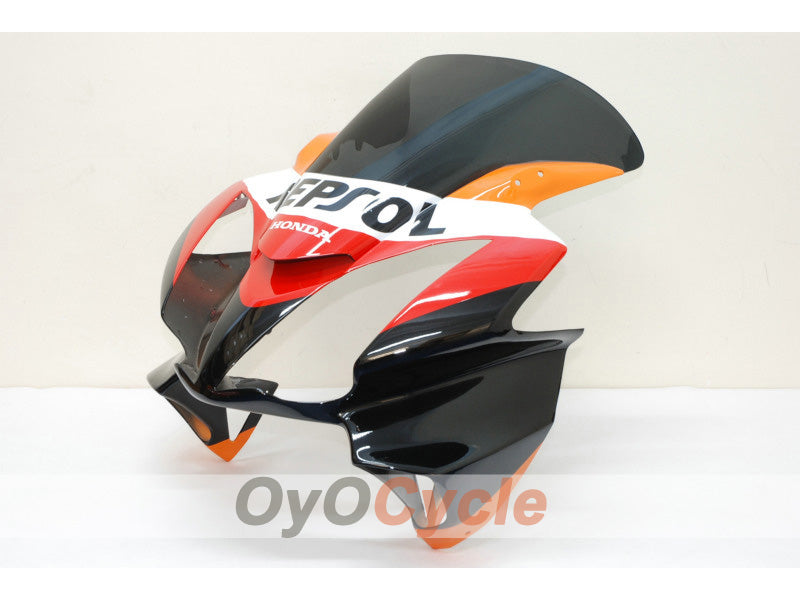 Kit de carenado de inyección para VFR800 02-13 - Naranja, Negro - Repsol #OYO87902832