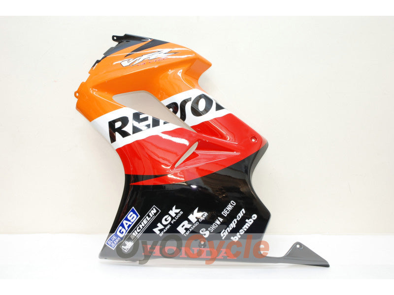 Kit de carenado de inyección para VFR800 02-13 - Naranja, Negro - Repsol #OYO87902832