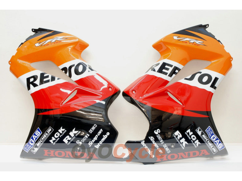 Kit de carenado por inyección para VFR800 02-13 - Rojo, Naranja - Repsol #OYO87902833 Imagen secundaria del producto