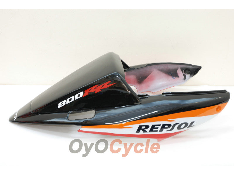 Kit de carenado de inyección para VFR800 02-13 - Naranja, Negro - Repsol #OYO87902832