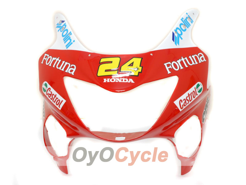 Kit de carenado por inyección para CBR600F4 99-00 - Rojo, Amarillo - Castrol #OYO87900112 Imagen secundaria del producto