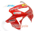 Kit de carenado por inyección para CBR600F4 99-00 - Rojo, Amarillo - Castrol #OYO87900112