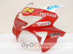 Kit de carenado por inyección para CBR600F4 99-00 - Rojo, Amarillo - Castrol #OYO87900112