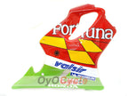 Kit de carenado por inyección para CBR600F4 99-00 - Rojo, Amarillo - Castrol #OYO87900112