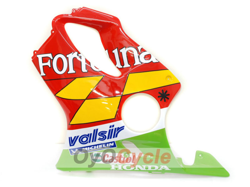 Kit de carenado por inyección para CBR600F4 99-00 - Rojo, Amarillo - Castrol #OYO87900112