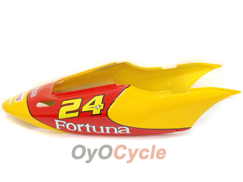 Kit de carenado por inyección para CBR600F4 99-00 - Rojo, Amarillo - Castrol #OYO87900112