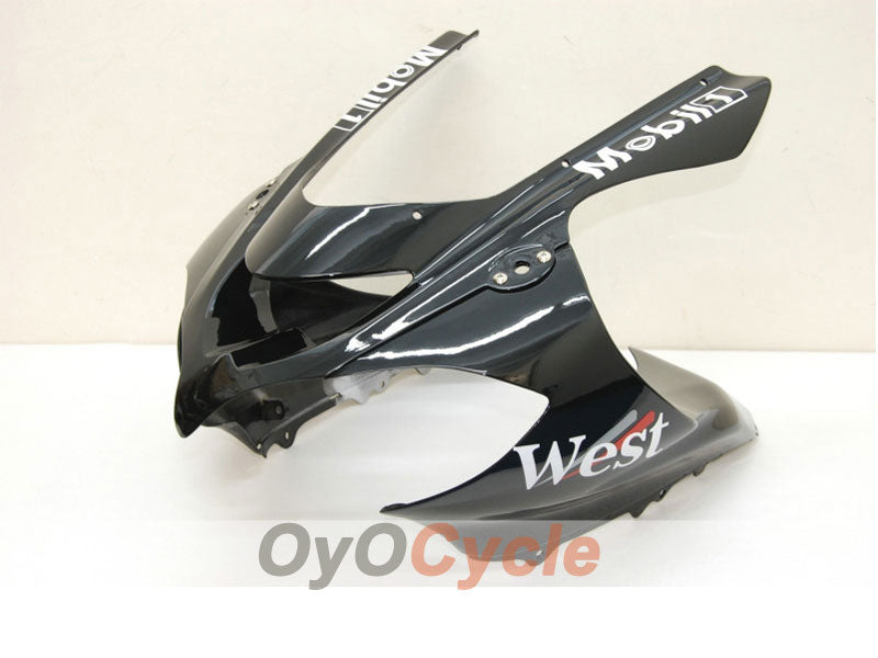 Kit de carenado de inyección para NINJA ZX-10R 04-05 - Blanco, Negro - West #OYO87901550