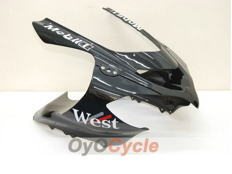 Kit de carenado de inyección para NINJA ZX-10R 04-05 - Blanco, Negro - West #OYO87901550