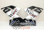 Kit de carenado de inyección para NINJA ZX-10R 04-05 - Blanco, Negro - West #OYO87901550