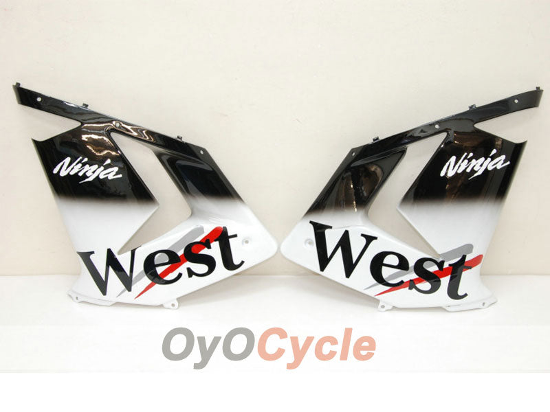 Kit de carenado de inyección para NINJA ZX-10R 04-05 - Blanco, Negro - West #OYO87901550