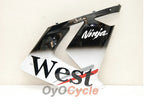 Kit de carenado de inyección para NINJA ZX-10R 04-05 - Blanco, Negro - West #OYO87901550