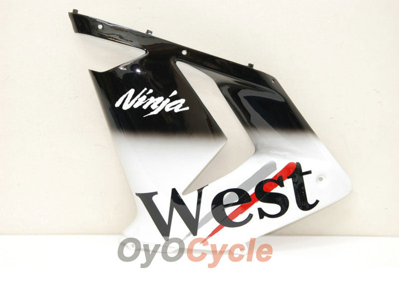 Kit de carenado de inyección para NINJA ZX-10R 04-05 - Blanco, Negro - West #OYO87901550