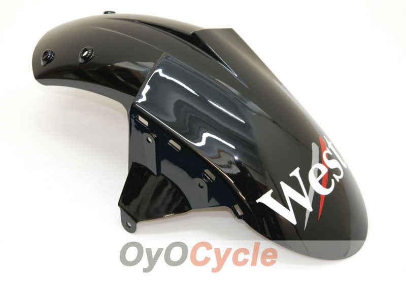 Kit de carenado de inyección para NINJA ZX-10R 04-05 - Blanco, Negro - West #OYO87901550