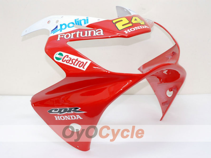 Kit de carenado por inyección para CBR900RR 929 00-01 - Rojo, Amarillo - Fortuna #OYO87902702