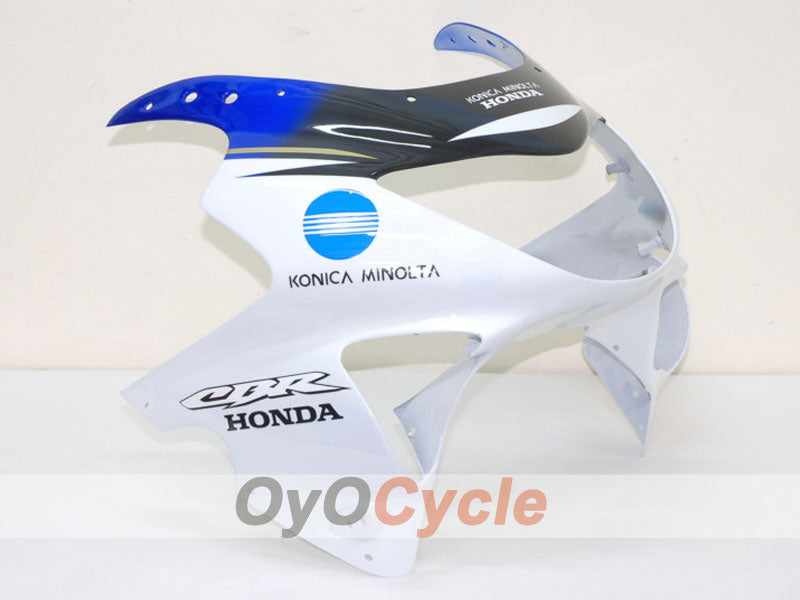 Kit de carenado de inyección para CBR600F4 99-00 - Blanco, Negro - Konica Minolta #OYO87902781