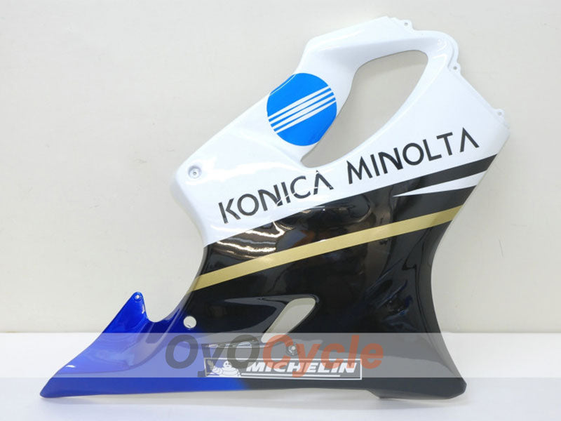 Kit de carenado de inyección para CBR600F4 99-00 - Blanco, Negro - Konica Minolta #OYO87902781
