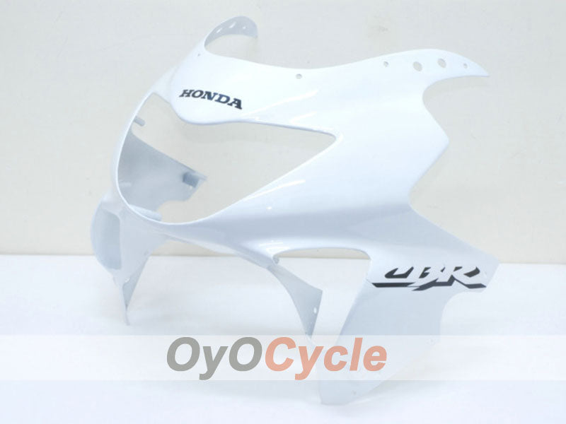 Kit de carenado por inyección para CBR600F4 99-00 - Blanco, Negro - Estilo de fábrica #OYO87900136