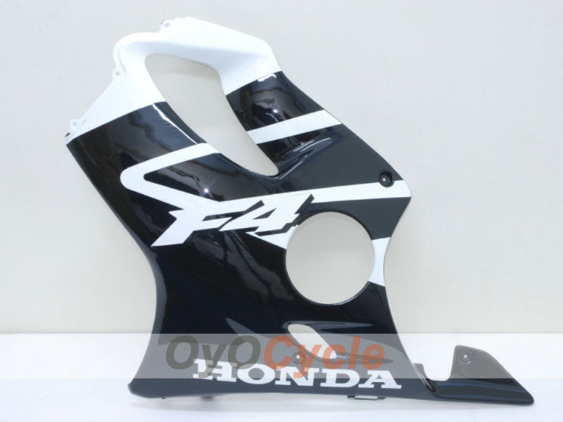Kit de carenado por inyección para CBR600F4 99-00 - Blanco, Negro - Estilo de fábrica #OYO87900136