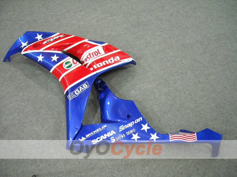 Kit de carenado por inyección para CBR1000RR 06-07 - Rojo, Azul - Castrol #OYO87902850