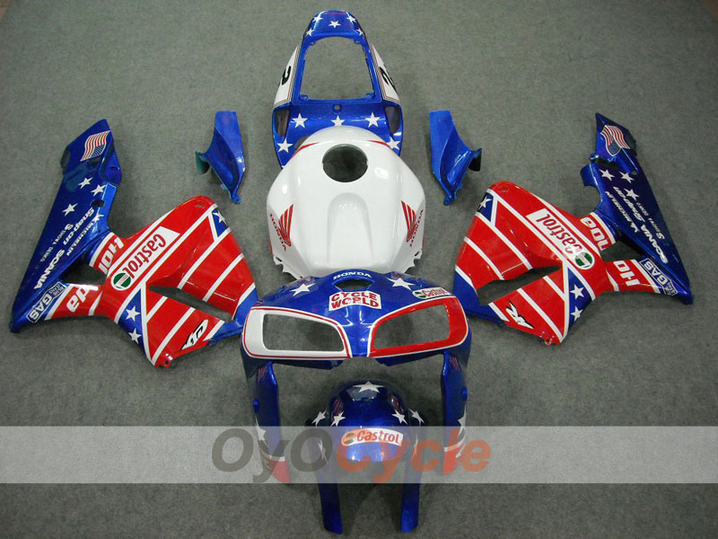Kit de carenado por inyección para CBR600RR 05-06 - Rojo, Azul - Castrol #OYO87900234 Imagen principal del producto