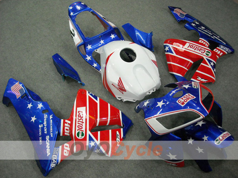 Kit de carenado por inyección para CBR600RR 05-06 - Rojo, Azul - Castrol #OYO87900234 Imagen secundaria del producto