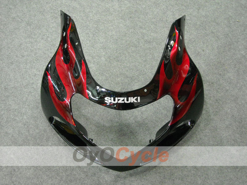 Carenado de inyección para GSX R600 01-03 - Rojo, Negro - Llama #OYO87901041