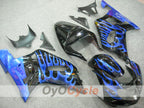 Kit de carenado por inyección para GSX R600 01-03 - Azul, Negro - Llama #OYO87901042