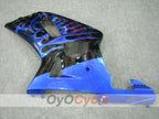 Kit de carenado por inyección para GSX R600 01-03 - Azul, Negro - Llama #OYO87901042