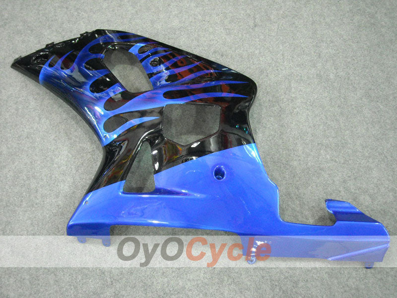 Kit de carenado por inyección para GSX R600 01-03 - Azul, Negro - Llama #OYO87901042