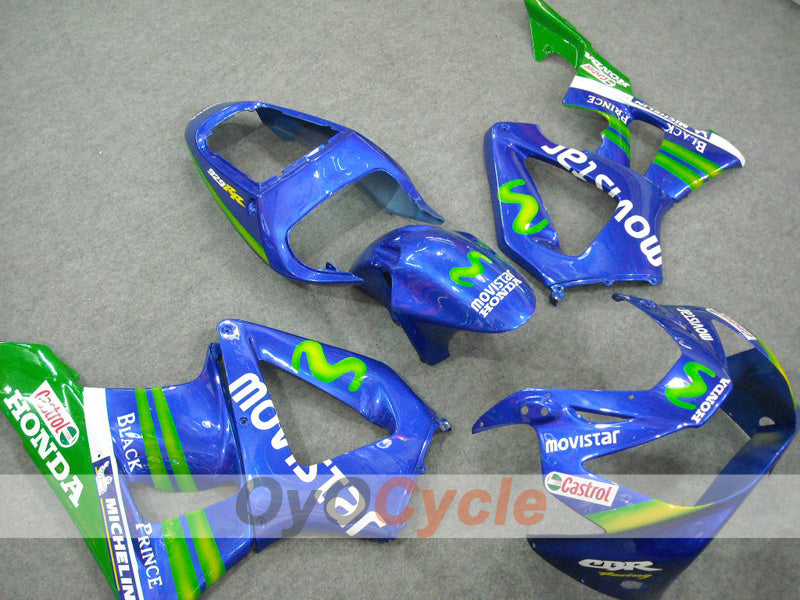 Kit de carenado por inyección para CBR900RR 954 02-03 - Verde, Azul - Movistar #OYO87902839 Imagen principal del producto