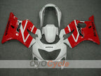 Kit de carenado por inyección para CBR600F4 99-00 - Rojo, Blanco - Estilo de fábrica #OYO87900133