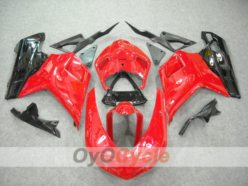 Kit de carenado por inyección para Ducati 1098 07-09 - Rojo, Negro - Estilo de fábrica #OYO87902288 Imagen principal del producto