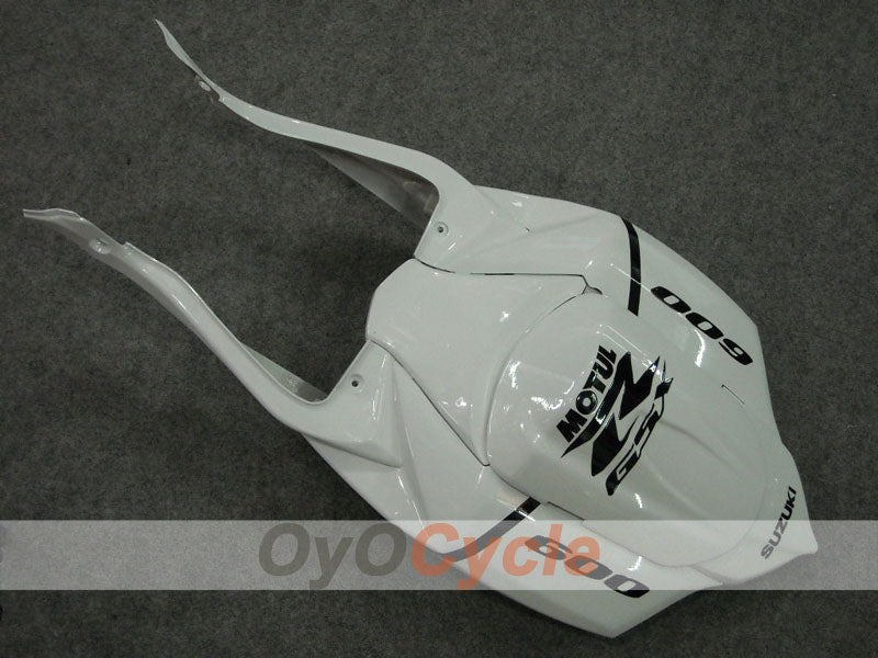 Kit de carenado por inyección para GSX R600 08-10 - Blanco, Negro - Corona, MOTUL #OYO87901606