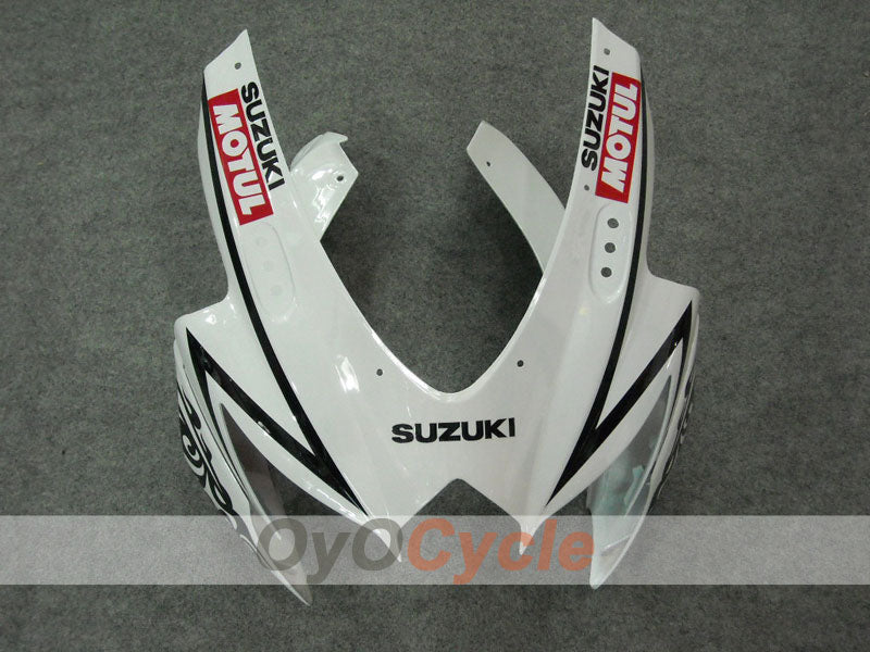 Kit de carenado por inyección para GSX R600 08-10 - Blanco, Negro - Corona, MOTUL #OYO87901606