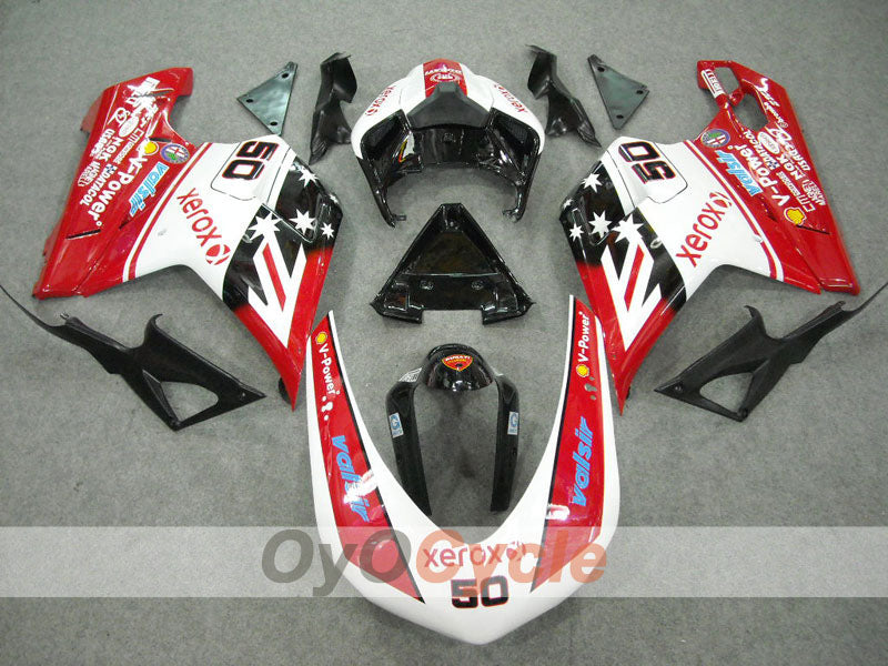 Kit carenado inyectado para Ducati 848 08-13 - Rojo, Negro - Xerox #OYO87902239 Imagen secundaria del producto