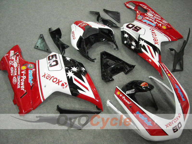 Kit carenado inyectado para Ducati 848 08-13 - Rojo, Negro - Xerox #OYO87902239 Imagen principal del producto