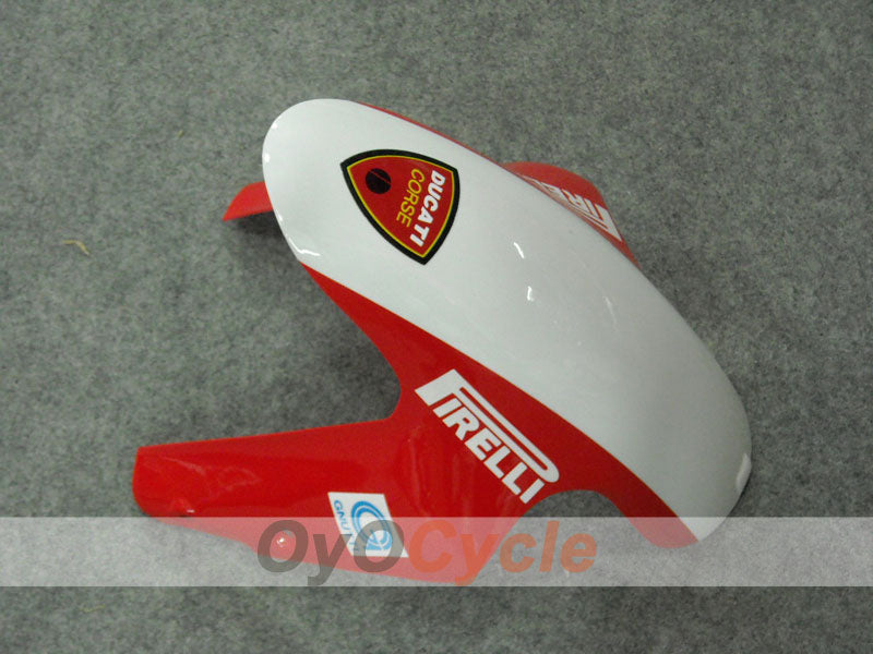 Kit de carenado por inyección para Ducati 848 08-13 - Rojo, Blanco - Xerox #OYO87902242