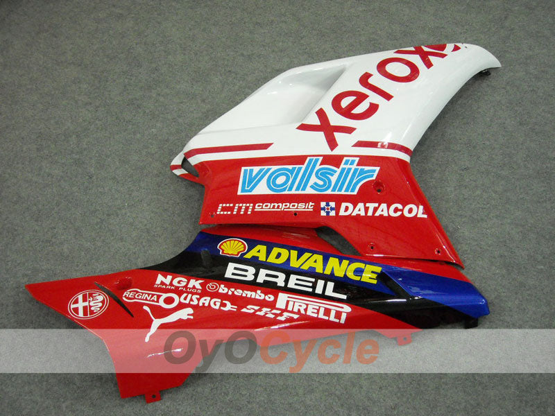Kit de carenado por inyección para Ducati 848 08-13 - Rojo, Blanco - Xerox #OYO87902242