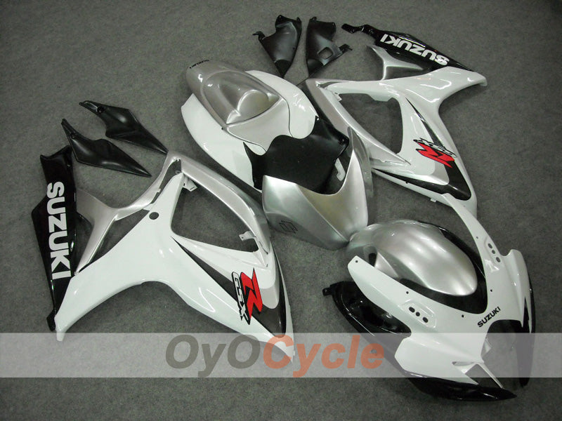 Carenado de inyección para GSX R600 06-07 - Blanco, Plata - Estilo de fábrica #OYO87902877 Imagen principal del producto