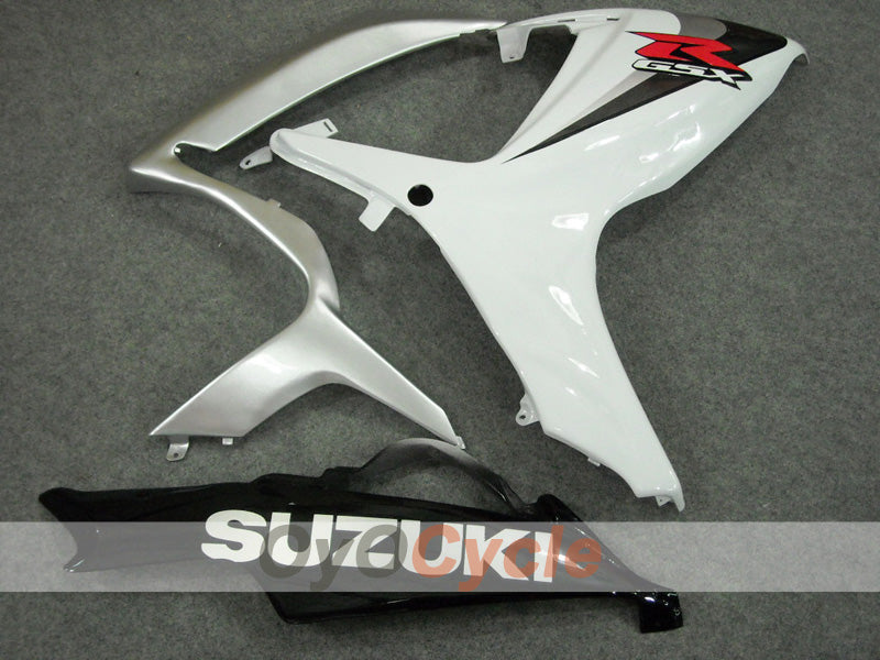 Carenado de inyección para GSX R600 06-07 - Blanco, Plata - Estilo de fábrica #OYO87902877