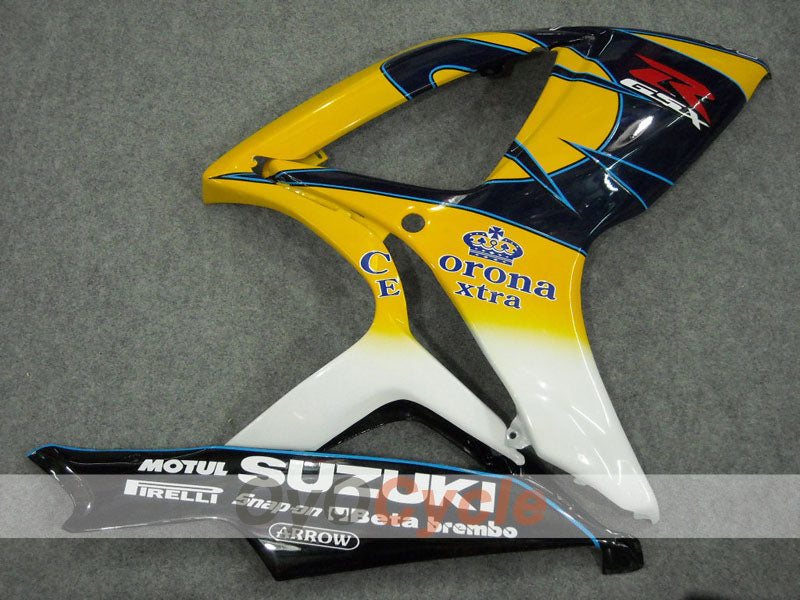 Kit de carenado por inyección para GSX R600 06-07 - Amarillo, Negro - Corona, MOTUL #OYO87901430