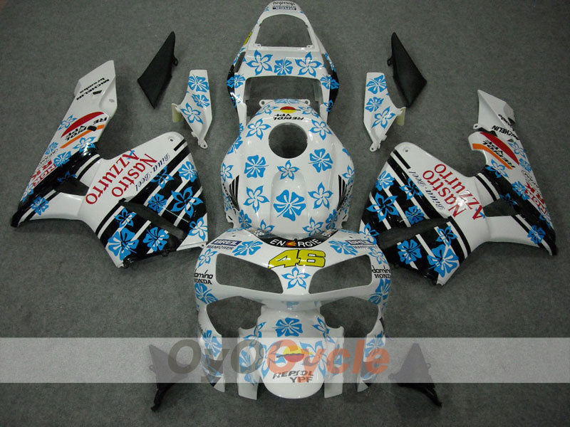Carenado inyectado para CBR600RR 03-04 - Blanco, Negro - Nastro Azzurro #OYO87902539 Imagen principal del producto