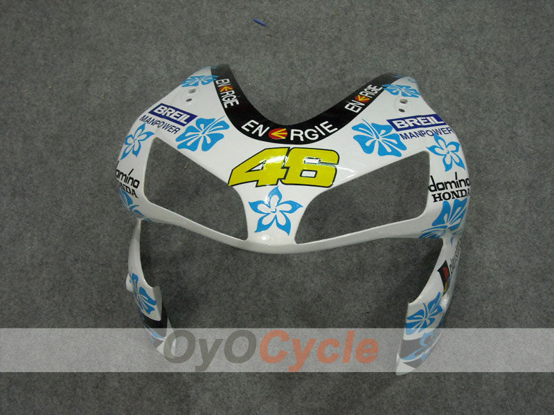 Carenado inyectado para CBR600RR 03-04 - Blanco, Negro - Nastro Azzurro #OYO87902539