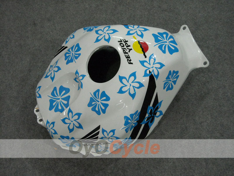 Carenado inyectado para CBR600RR 03-04 - Blanco, Negro - Nastro Azzurro #OYO87902539
