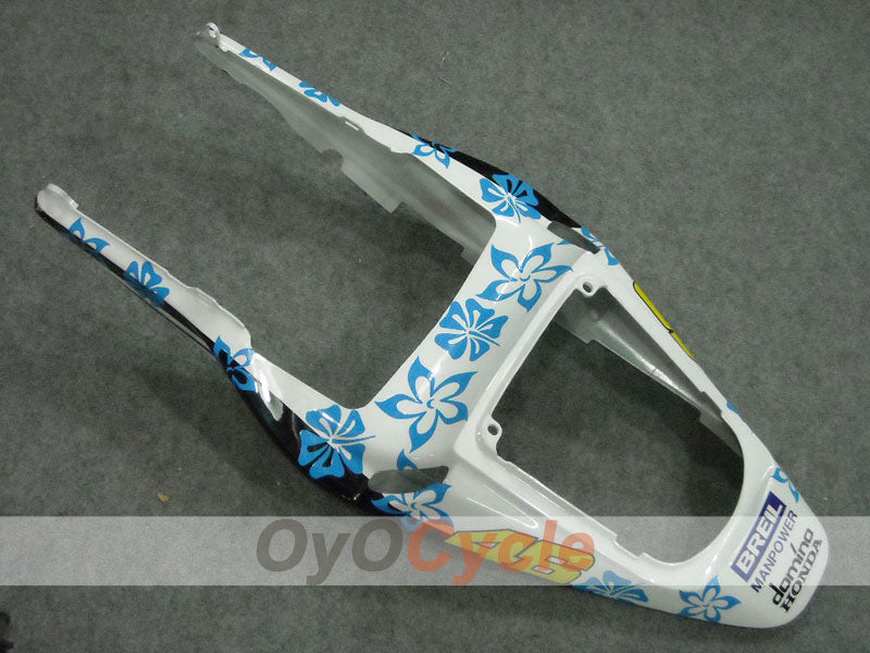 Carenado inyectado para CBR600RR 03-04 - Blanco, Negro - Nastro Azzurro #OYO87902539