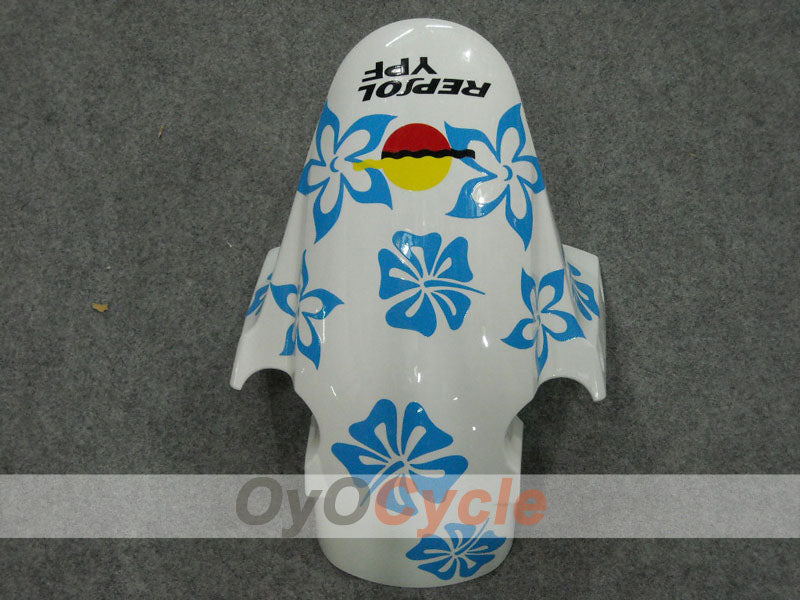 Carenado inyectado para CBR600RR 03-04 - Blanco, Negro - Nastro Azzurro #OYO87902539