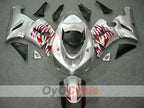 Kit de carenado por inyección para NINJA ZX-6R 05-06 - Rojo, Plateado - Llama #OYO87901864