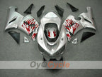 Kit de carenado por inyección para NINJA ZX-6R 05-06 - Rojo, Plateado - Llama #OYO87901864